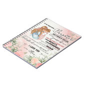 Aan mijn dochter Gift, liefdesbrief dochter en moe Notitieboek (Linkerzijde)