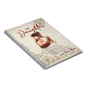 Aan mijn dochter Gift, liefdesbrief dochter en moe Notitieboek (Rechterzijde)