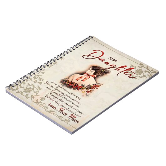 Aan mijn dochter Gift, liefdesbrief dochter en moe Notitieboek (Linkerzijde)