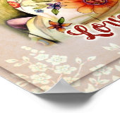 Aan mijn dochter Gift, liefdesbrief dochter en moe Poster (Hoek)