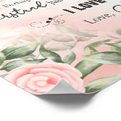 Aan mijn dochter Gift, liefdesbrief dochter en moe Poster (Hoek)