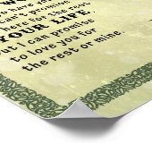 Aan mijn dochter Gift, liefdesbrief dochter en moe Poster (Hoek)