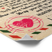 Aan mijn dochter Gift, liefdesbrief dochter en moe Poster (Hoek)