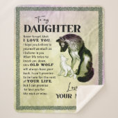 Aan mijn dochter Gift, liefdesbrief dochter en moe Sherpa Deken (Voorkant)