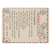 Aan mijn dochter Gift, liefdesbrief dochter en moe Tafelkleed (Voorkant (Horizontaal))