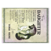 Aan mijn dochter Gift, liefdesbrief dochter en moe Tafelkleed (Voorkant (Horizontaal))
