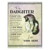 Aan mijn dochter Gift, liefdesbrief dochter en moe Tafelkleed (Voorkant)