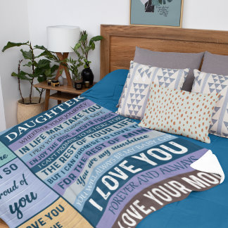 Aan mijn dochter hartelijk afscheid voor de univer fleece deken