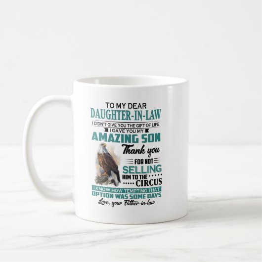 Aan mijn dochter in het Shirt van de wet Koffiemok (Links)