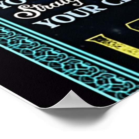 Aan mijn dochter Lion Gift, geschenk van een leeuw Poster (Hoek)