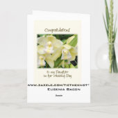 Aan mijn dochter op haar huwelijksdag kaart (Achterkant)