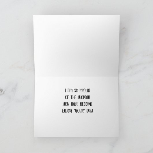 AAN MIJN ***DOCHTER*** OP ***MOEDERDAG*** KAART (Binnen)