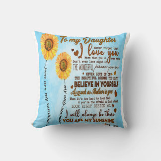 aan mijn dochter | schattig decor-cadeau voor fami kussen