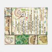 Aan mijn dochter vergeet nooit dat ik van je hou v fleece deken (Voorkant (Horizontaal))