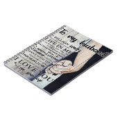 Aan mijn echtgenoot Gift | Brief van de Lovely Hus Notitieboek (Linkerzijde)