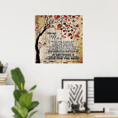 Aan mijn echtgenoot Gift | Brief van de Lovely Hus Poster (Thuiskantoor)