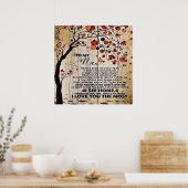 Aan mijn echtgenoot Gift | Brief van de Lovely Hus Poster (Keuken)