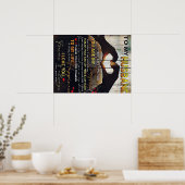 Aan mijn echtgenoot Gift | Brief van de Lovely Hus Poster (Keuken)