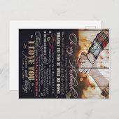 Aan mijn echtgenoot Gift | Brief voor hem | Aankondigingskaart (Voorkant / Achterkant)