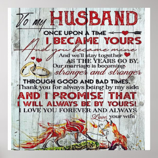 Aan mijn echtgenoot Gift | Brief voor hem | Poster