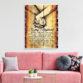 Aan mijn echtgenoot Gift | Cute Husband Gift Canvas Afdruk (Insitu (Woonkamer))
