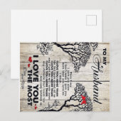 Aan mijn echtgenoot Gift | Lovely Husband Letter C Aankondigingskaart (Voorkant / Achterkant)