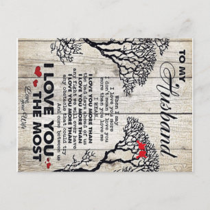 Aan mijn echtgenoot Gift   Lovely Husband Letter C Aankondigingskaart