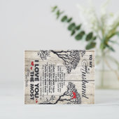 Aan mijn echtgenoot Gift | Lovely Husband Letter C Aankondigingskaart (Staand voorkant)