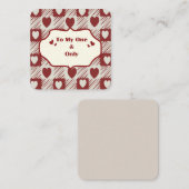 Aan mijn enige & speciale wenskaart notitiekaartje (Voorkant / Achterkant)