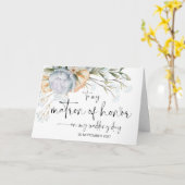 Aan mijn Ereheer Trouwdag Dank u Bruid Kaart (Gele Bloem)