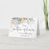 Aan mijn Ereheer Trouwdag Dank u Bruid Kaart (Voorkant)