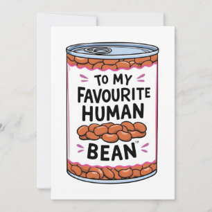 Aan mijn favoriete menselijke wezen aangepaste kaa feestdagenkaart