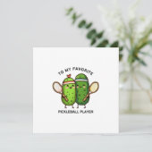 Aan mijn favoriete Pickleball-speler Kaart (Staand voorkant)