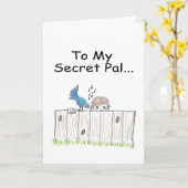 Aan Mijn Geheim Wenskaart van de Vriend Kaart (Gele Bloem)