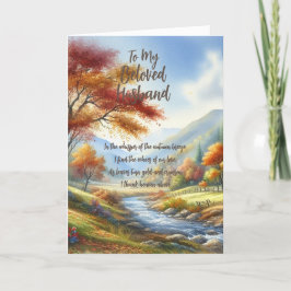 Aan mijn geliefde man... bedankkaart