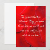 Aan mijn geliefde op Valentijnsdag Feestdagenkaart (Voorkant / Achterkant)