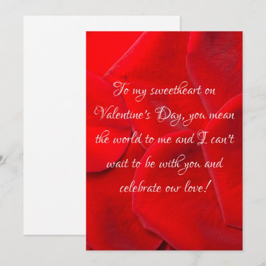 Aan mijn geliefde op Valentijnsdag Feestdagenkaart (Voorkant / Achterkant)