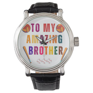 Aan mijn geweldige broer Broer's dag Horloge