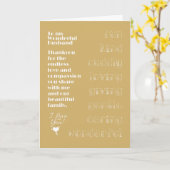 Aan mijn geweldige echtgenoot Kaart (Gele Bloem)