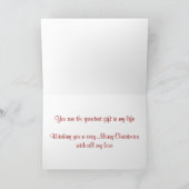 Aan mijn geweldige man van kerst vrouw feestdagen kaart (Binnen)