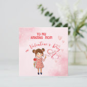 Aan mijn geweldige moeder Valentijnsdag Kaart (Staand voorkant)
