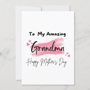 Aan mijn geweldige oma, gelukkige Moederdag Kaart