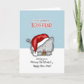 Aan mijn geweldige vriendje - Cat Christmas card Feestdagen Kaart (Voorkant)