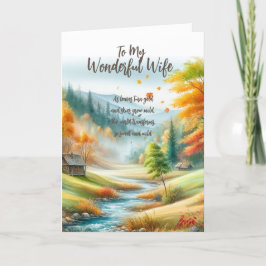 Aan mijn geweldige vrouw... bedankkaart