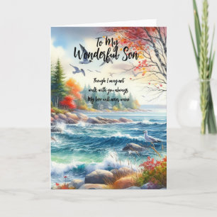 Aan mijn geweldige zoon....  bedankkaart