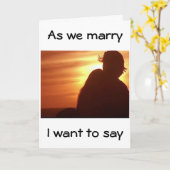 AAN MIJN GROEP OVER ONZE WEDDAG-SILHOUETTE KAART (Gele Bloem)