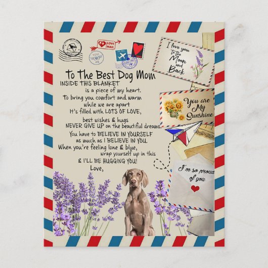 Aan mijn hond mam Gift, mam Birthday Gift Idea Flyer (Voorkant)