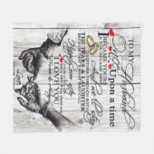 Aan mijn Husband Letter, Love Quottes Gift Fleece Deken (Voorkant (Horizontaal))