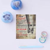 Aan mijn Husband Letter, Love Quottes Gift Flyer (Enkel)