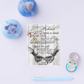 Aan mijn Husband Letter, Love Quottes Gift Flyer (Enkel)